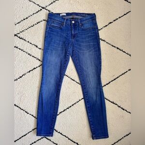 GAP Women's Denim Blue Skinny Low Rise Jeans Size 27s